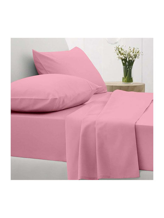 Sunshine Cotton Feelings 151 Σετ Σεντόνια Μονά με Λάστιχο 105x205+30εκ. Lila (3τμχ)