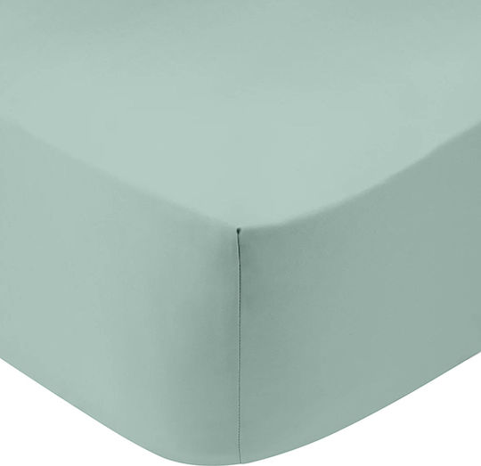 Sunshine Sheet Super-Double with Elastic 160x200+30cm. Cotton Feelings 151 Aqua
