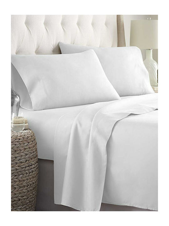 Sunshine Menta 152 Σετ Σεντόνια Μονά 160x250εκ. 209 White (3τμχ)