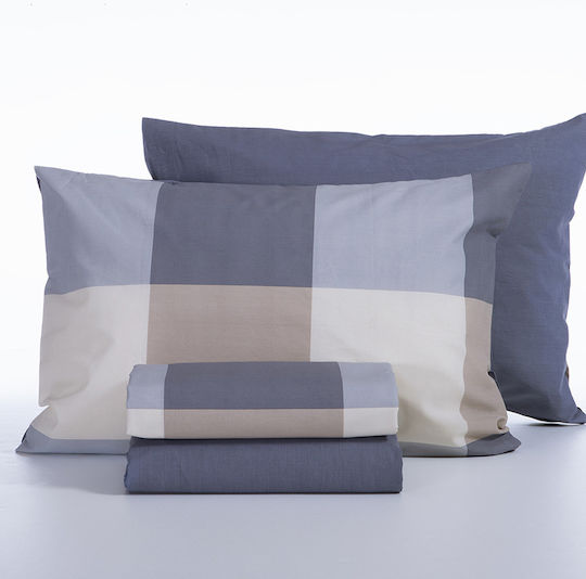 Nef-Nef Homeware Casual Check Σετ 4τμχ 160x200+35εκ. με Λάστιχο Denim Nef-Nef Homeware Casual Check Σετ 4τμχ 160x200+35εκ. με Λάστιχο Denim