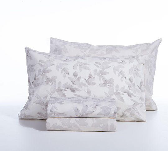Nef-Nef Homeware Sencil Σετ Σεντόνια Διπλά 200x270εκ. Εκρού (4τμχ)