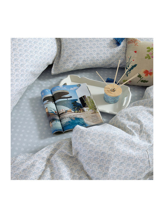 Nef-Nef Homeware Сет Чаршафи 240x270см. Keylan Синьо 4бр