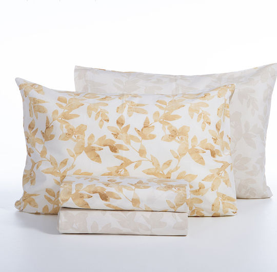 Nef-Nef Homeware Sheet Sets Double 200x270cm. Sencil Gold 4pcs