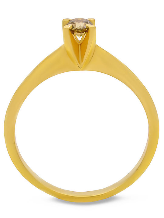 Savvas Design Inel Solitar din Aur 18K