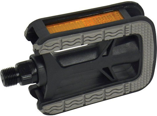 Dresco Flat Bicycle Pedals Black