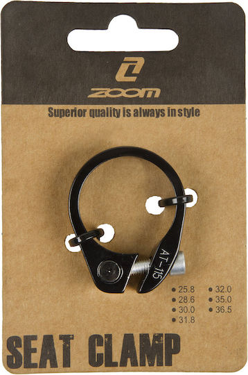 Zoom Bicycle Saddle Clamp Black