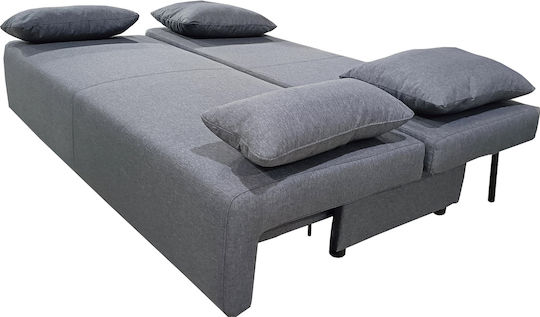 Urban Three-Seater Couch Bed with Storage Space Grey 194x93x72 cm