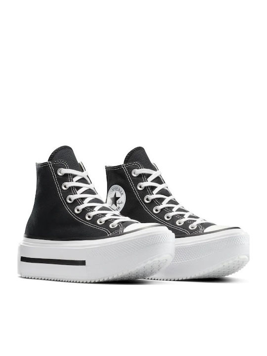 Дамски Флатформи Маратонки Black / White