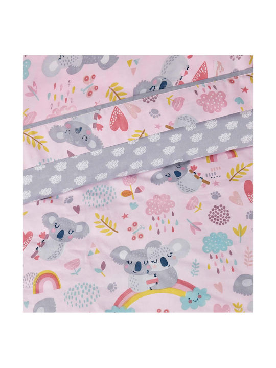 Das Home Kinderbettlaken Set Mit Gummizug Grau Pink 170x260cm Das Home Kinderbettlaken Set Mit Gummizug Grau Pink 170x260cm
