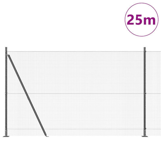 vidaXL Garden Fencing Material 1pcs Gray