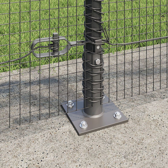 vidaXL Garden Fencing Material 1pcs Gray