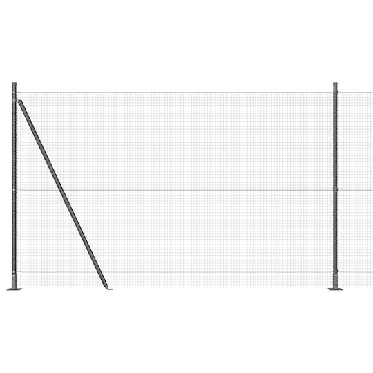 vidaXL Garden Fencing Material 1pcs Gray