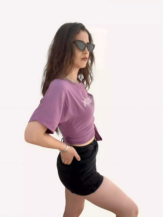Γυναικείο T-shirt Λιλά