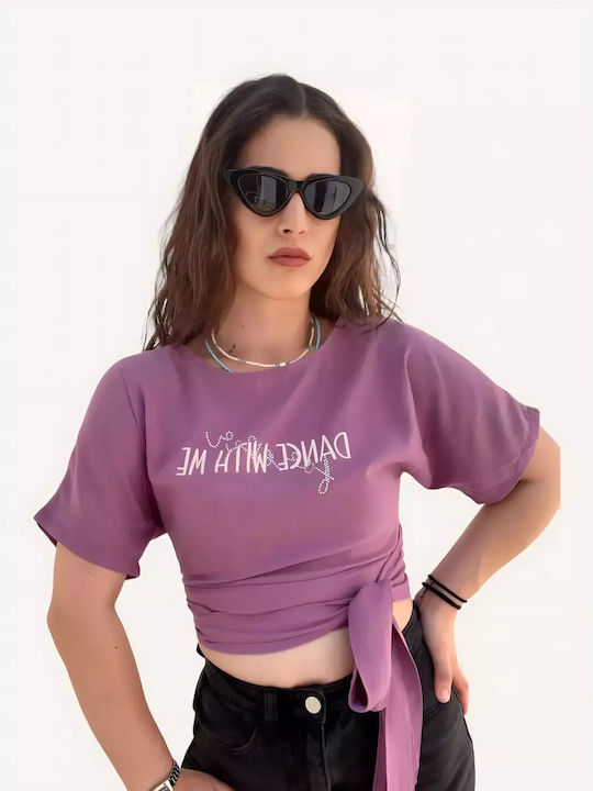 Γυναικείο T-shirt Λιλά