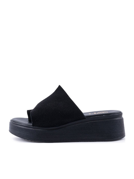 Women's Platform Wedge Sandals Black