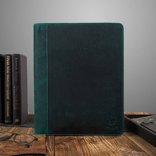 Vintage Green Leather Document Holder Paolo Peruzzi T-57-hgr
