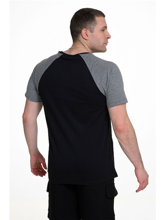 T-shirt Black-white Melange