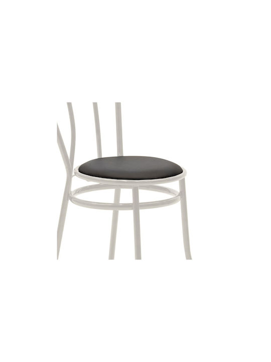 Wien Dining Room Metallic Chair Ecru/black