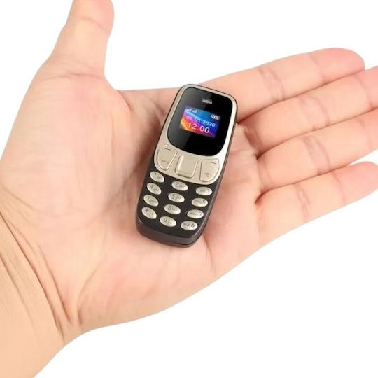L8STAR BM10 Mini Dual SIM Mobile with Buttons Black / Gold