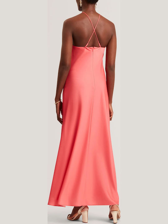 Ted Baker Σατέν Φόρεμα Γάμου - Βάπτισης Κόκκινο