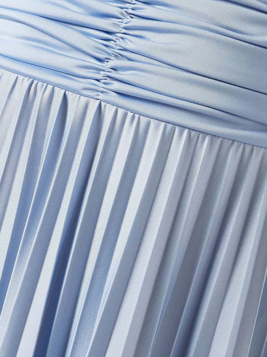 Summer Maxi Dress for Wedding and Christening Light Blue