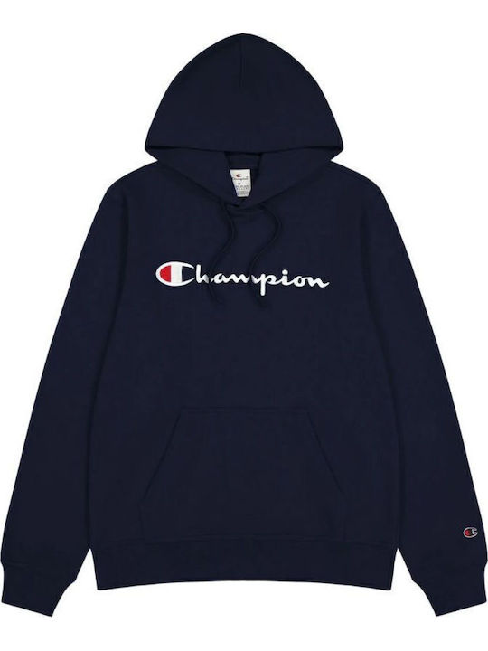 Sweatshirt with Hood Navy Blue