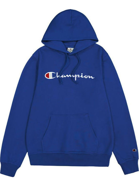 Φούτερ με Κουκούλα Μπλε