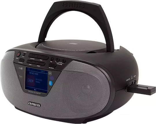 Aiwa Dab+ Преносима Аудиосистема с Bluetooth CD USB Радио Черен