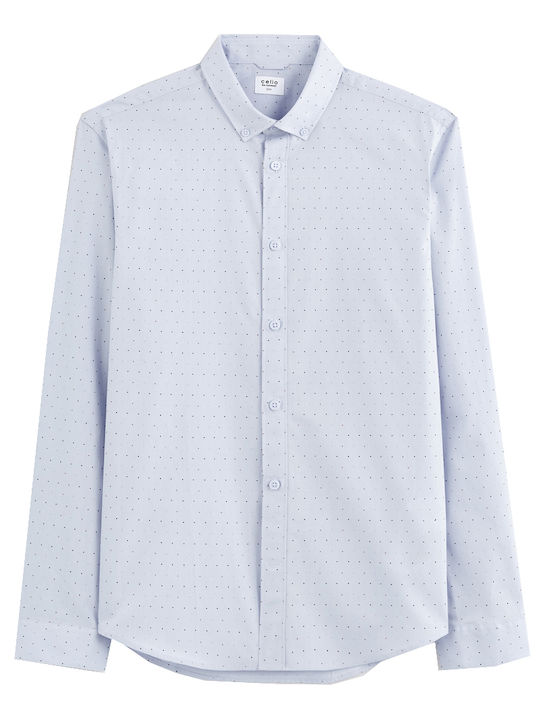 Baop Langärmlig Baumwolle Hemd Light Blue