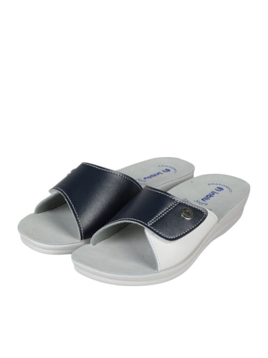 Anatomic Women's Platform Wedge Sandals Blue