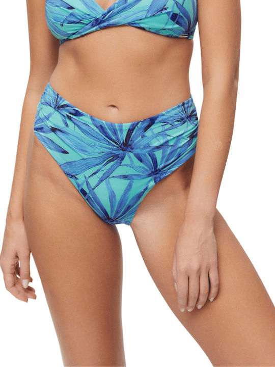 Gossip On The Beach Bikini Slip Turquoise