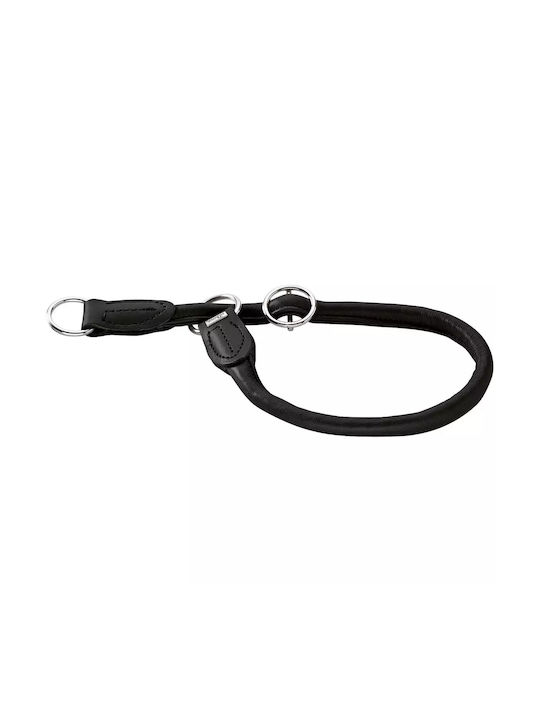 Lederhalsband Hunter Trainingshalsband Rund Soft Elch 60 L-XL Cognac