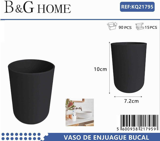Baza de susținere a periuței de dinți Plastic Neagră