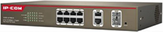 IP-COM S3300-10-PWR-M Managed L2 PoE+ Switch με 8 Θύρες Gigabit (1Gbps) Ethernet και 2 SFP Θύρες