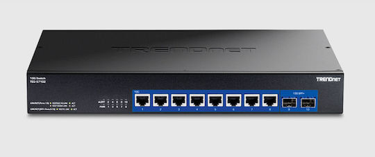 Trendnet TEG-S7102 Unmanaged L2 Switch με 8 Θύρες Gigabit (1Gbps) Ethernet και 2 SFP Θύρες