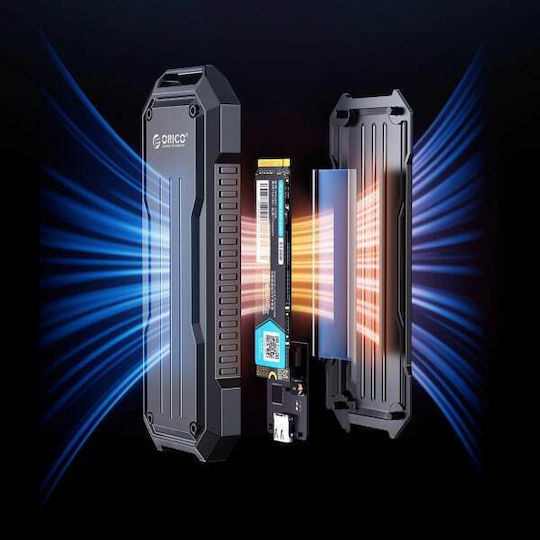 Orico Θήκη για Σκληρό Δίσκο M.2 SATA III NVME με σύνδεση SATA Type-C σε Γκρι χρώμα