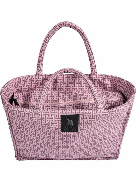 Greenwich Polo Club Fabric Beach Bag Pink