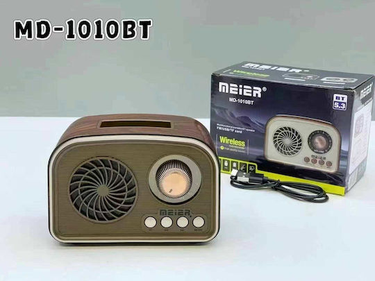 M1010BT Retro Tabletop Radio Rechargeable Brown
