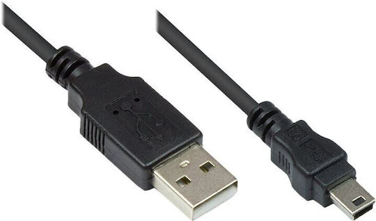 Alcasa USB Cable USB-A to Mini USB 1.8 m Black 3310-AM2
