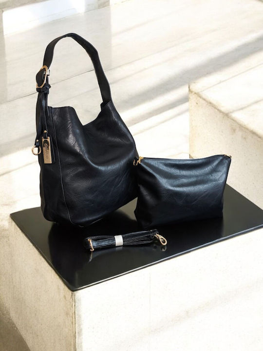 Damentasche Schultertasche Schwarz