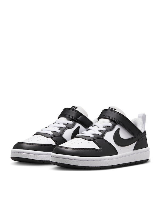 Court Borough Kids Sneakers with Scratch White