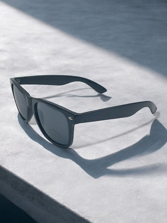Dasoon Vision Unisex Γυαλιά Ηλίου με Μαύρο Σκελετό και Μαύρο Φακό 2478022