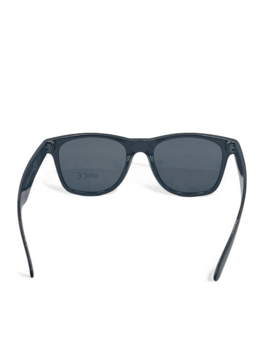Dasoon Vision Unisex Γυαλιά Ηλίου με Μαύρο Σκελετό και Μαύρο Φακό 2478022