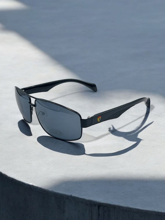 Dasoon Vision Men's Sunglasses with Black Frame and Blue Lens 2478058