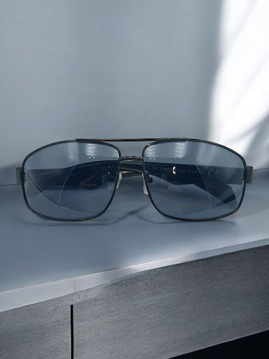 Dasoon Vision Men's Sunglasses with Black Frame and Blue Lens 2478058