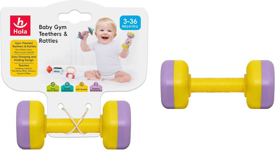 Hola Toys Zornăitoare de dentiție pentru 3 m+