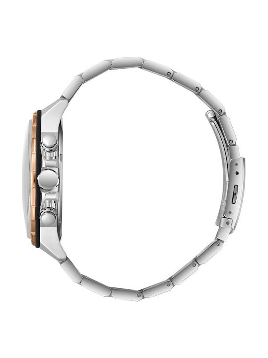 Beverly Hills Polo Club Men's Watch Battery with Silver Metal Bracelet