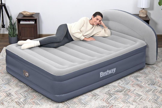 Bestway Inflatable Double Air Mattress with Integrated Electric Pump 229x152x84cm