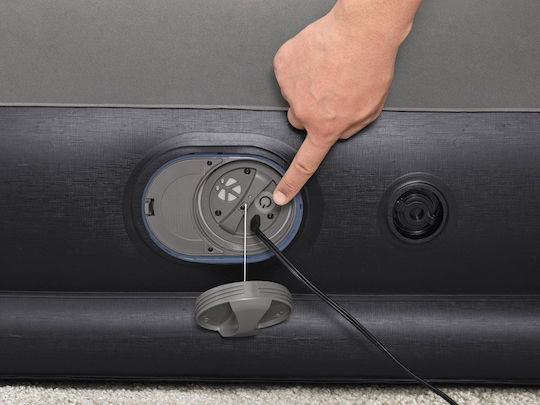 Bestway Inflatable King Size Air Mattress with Integrated Electric Pump 152x203x36cm