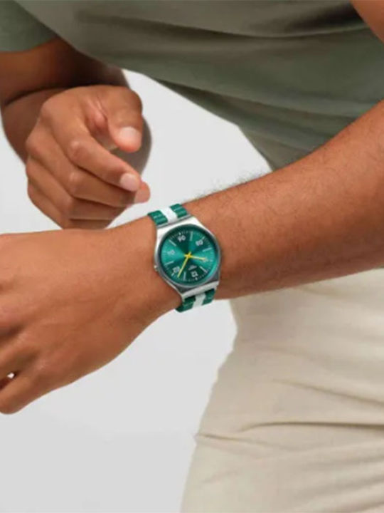 Swatch Casual Women's Watch with Fabric Strap